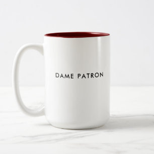 Dame Patron   Boss Lady   Custom French Coffee Mug