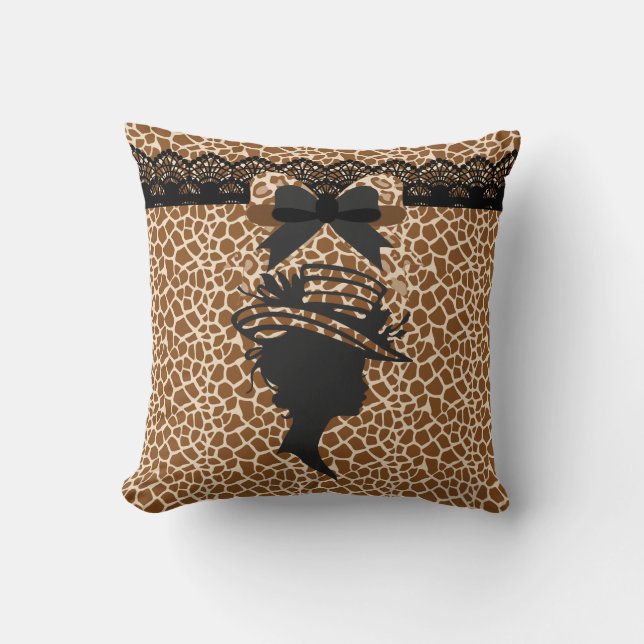 Dame poster de animal avec oreiller Casquette Carr (Recto)