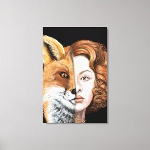 Dame Rusée - Toile de Visage Imprimée - Art de Pei