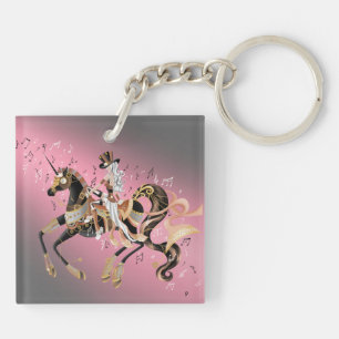 Dame Steampunk et Cheval Mécanique