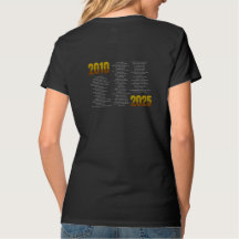 Dames Col en V - T-Shirt du 15e Anniversaire de RS