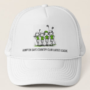 Dames customisées Golf League Casquette - Nom du c
