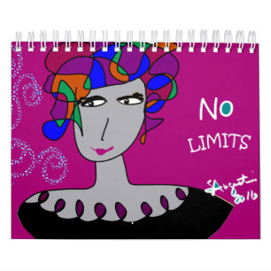 DAMES DE CALENDRIER DE COULEUR - AUCUNES LIMITES