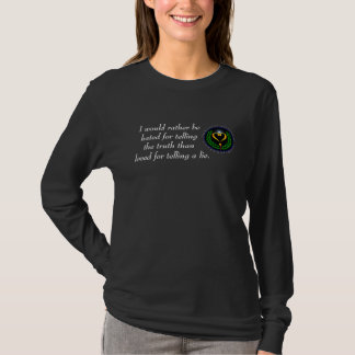 Dames foncées de T-shirt d'Alliance d'amour
