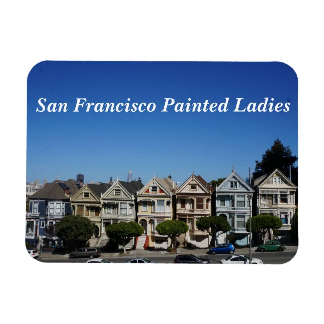 Dames peintes à San Francisco #3 Magnet (Horizontal)