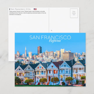 Dames peintes, San Francisco, Carte postale améric