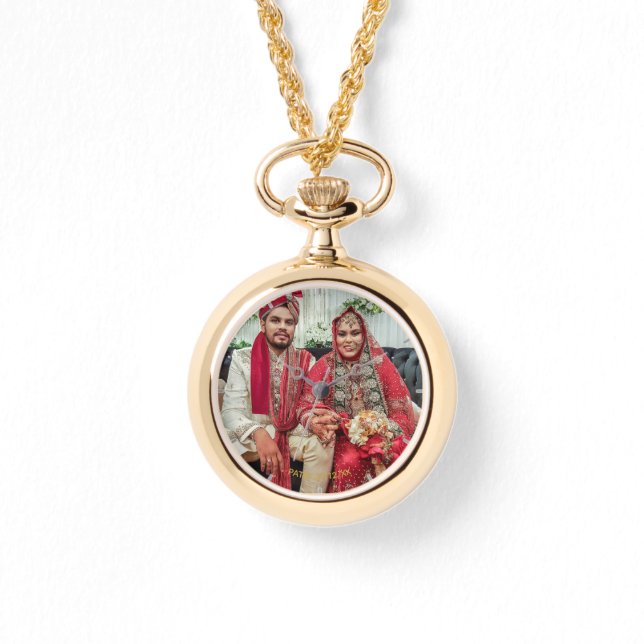 Dames PHOTO Montre Mariage Anniversaire 50 (Recto)