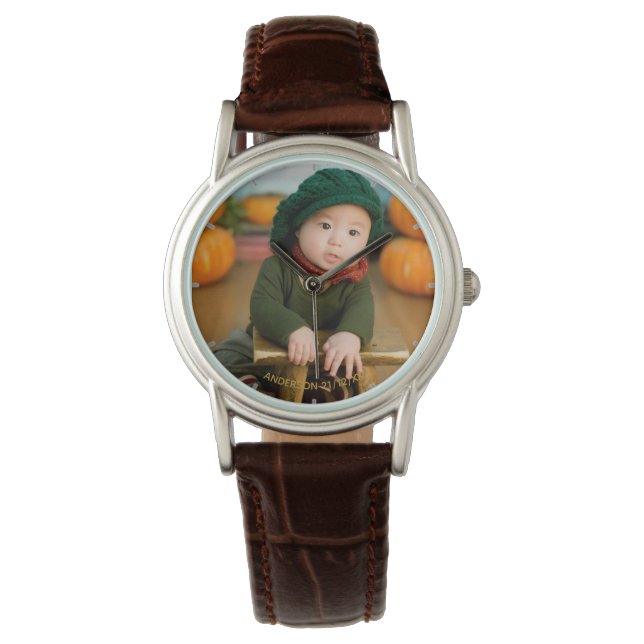 Dames PHOTO Montre Mariage Anniversaire 60 (devant)