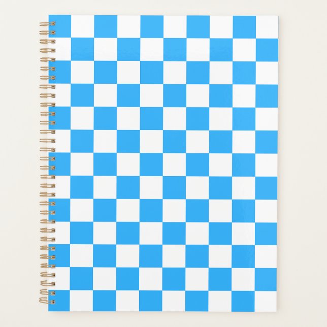 Damier bleu clair classique  (Devant)