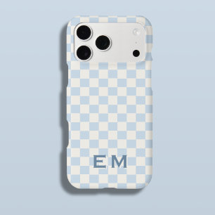Damier côtier ivoire bleu Initial