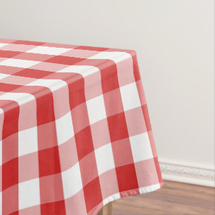 Damier rouge de la nappe "60x84"