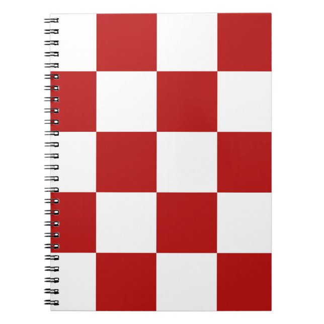 Damier vintage Chex de nappe de café de carnet (Devant)