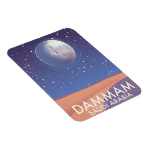 Dammam Saudi Arabia Travel poster Magnet