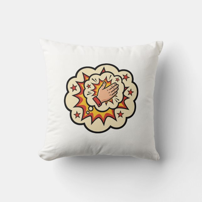 'Damn Bro She Got Slapped' Viral Video Pillow (Front)