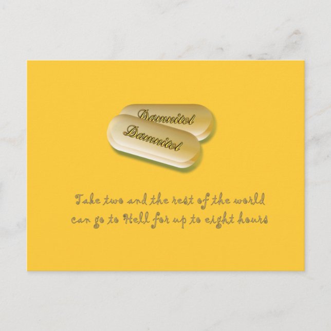 Damnitol Postcard (Front)