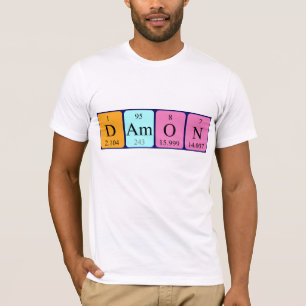 Damon periodic table name shirt