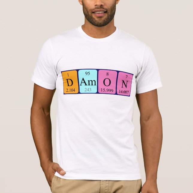 Damon periodic table name shirt (Front)