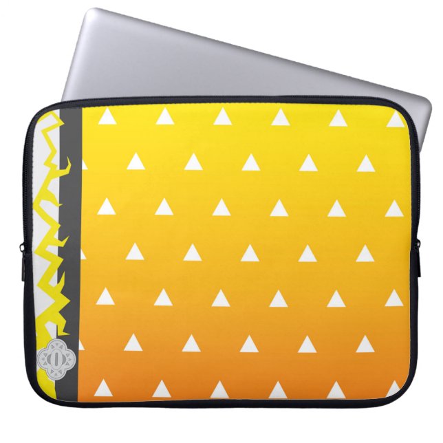 Damon Slayer Kimetsu no Yaiba Zenitsu Laptop Case (Front)
