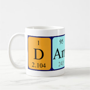 Damond periodic table name mug