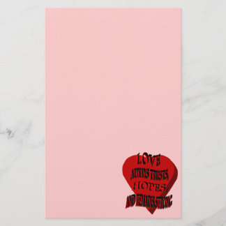 D'amour papeterie de coeur toujours
