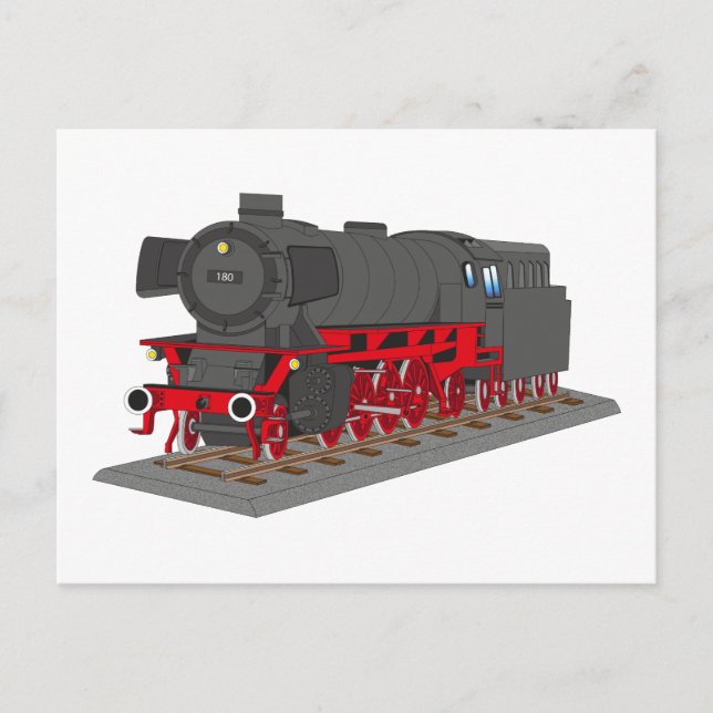 Dampflokomotive Postcard (Front)