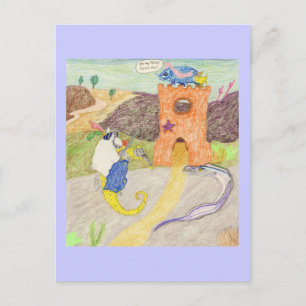 Damsel In Distress Postcard