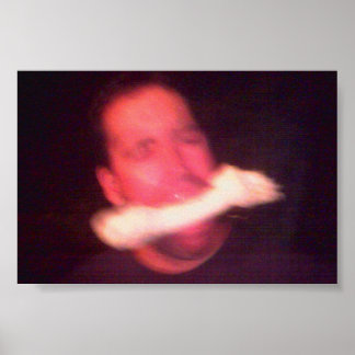 Dan and Dog Bone Poster