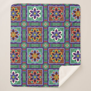 Dan-cheong. Korean traditional temple art.dancheon Sherpa Blanket