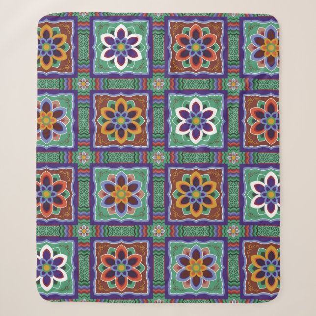 Dan-cheong. Korean traditional temple art.dancheon Sherpa Blanket (Front)