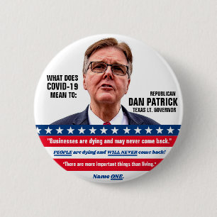 Dan Patrick speaks 2 Inch Round Button