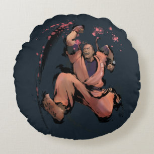 Dan Running Round Pillow