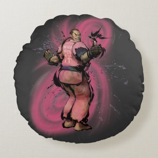 Dan Taunt Round Pillow (Front)