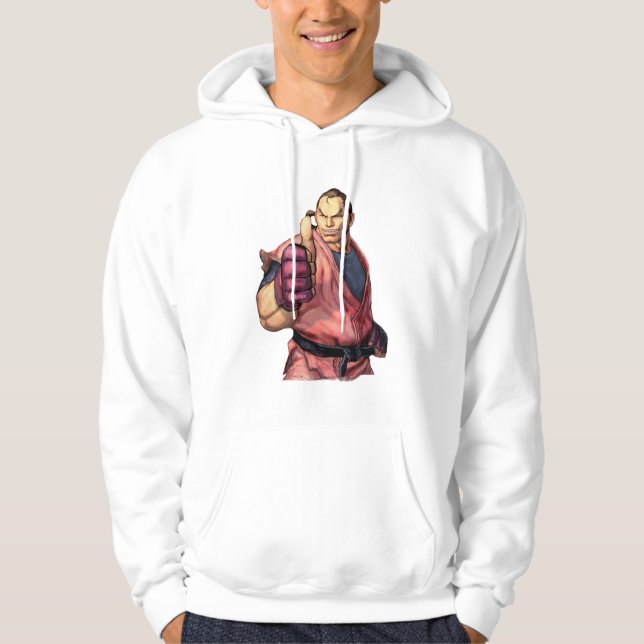 Dan With Thumb Up Hoodie (Front)