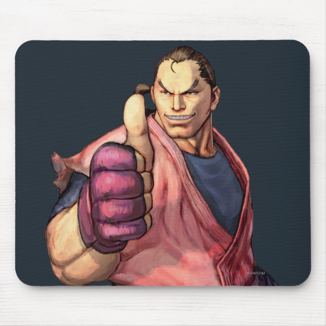 Dan With Thumb Up Mouse Pad (Front)