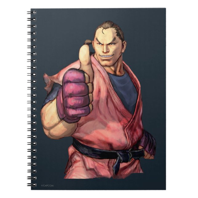 Dan With Thumb Up Notebook (Front)