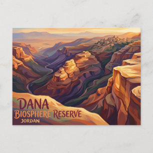 Dana Biosphere Reserve Jordan Postcard