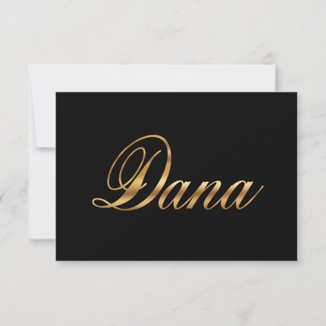 Dana gold Design Lettering (Front)