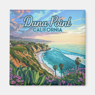 Dana Point California Beach Orange County Vintage Magnet