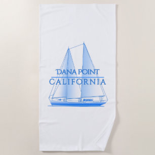 Dana Point Coastal Nautical Sailing Sailor Beach Towel