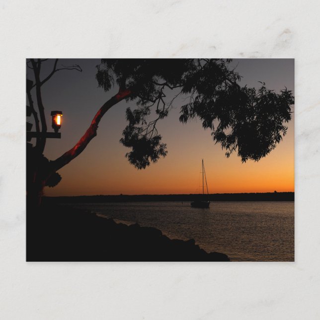 Dana Point Harbour Sunset Postcard (Front)