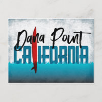 Dana Point Postcard California Surfboard