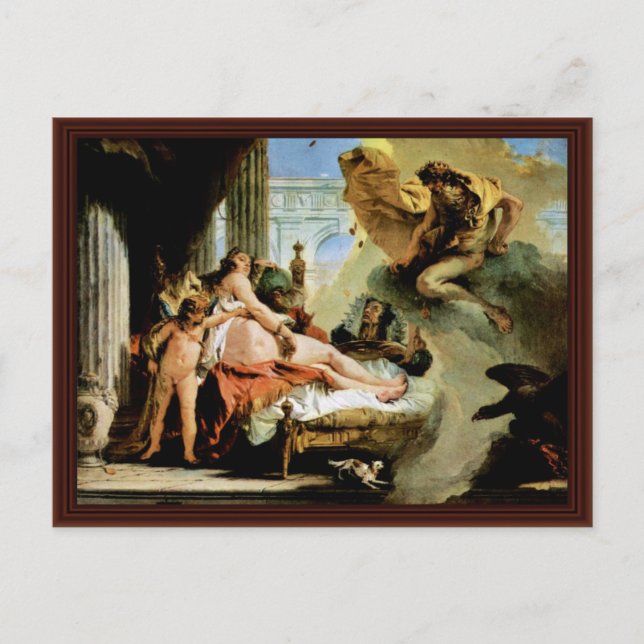 Danae And Zeus By Tiepolo Giovanni Battista Postcard (Front)