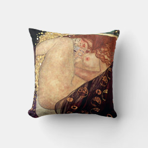 Danae   Gustav Klimt   Throw Pillow