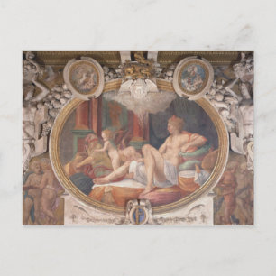 Danae Receiving the Shower of Gold Postcard