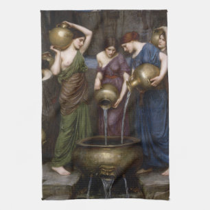 Danaides John William Waterhouse Kitchen Towel