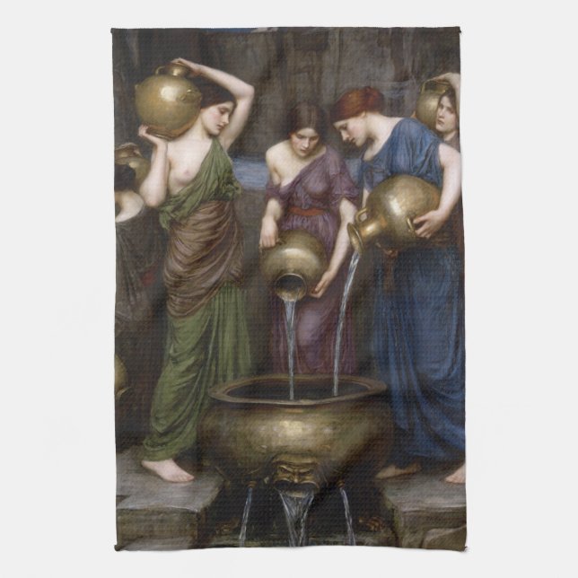 Danaides John William Waterhouse Kitchen Towel (Vertical)