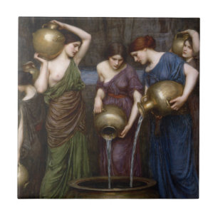 Danaides John William Waterhouse Tile