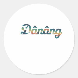 Danang classic round sticker