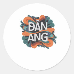 Danang classic round sticker