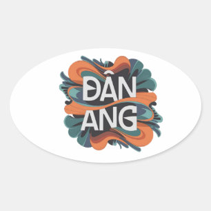 Danang  oval sticker